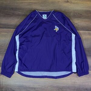 Augusta Sportswear Minnesota Vikings Windbreaker Pullover Purple Mens XL NFL